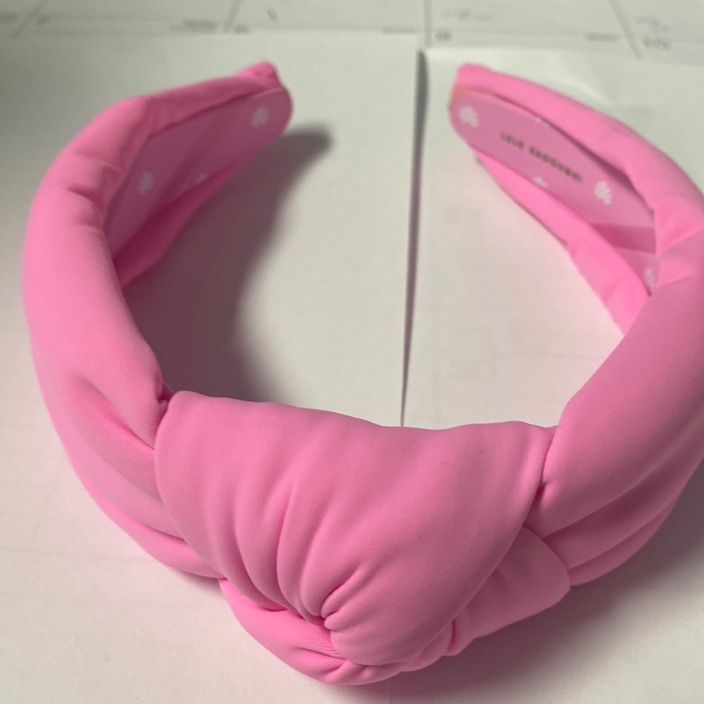 Lele Sadoughi Light Pink Knotted Headband AS IS